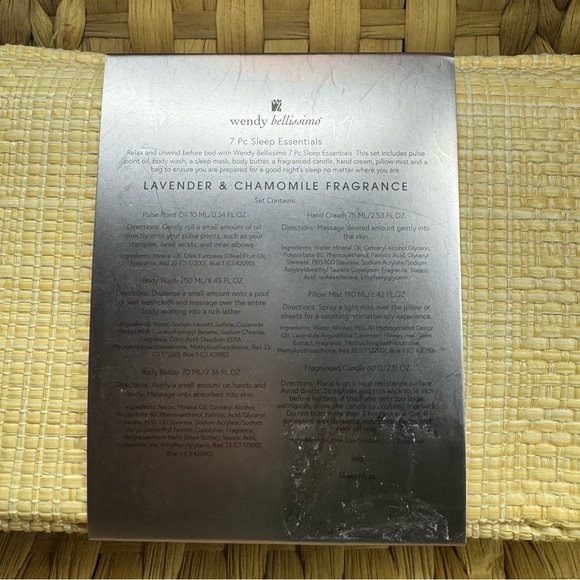 Wendy Bellissimo Lavender & Chamomile Sleep Set wash creams candle oil mist mask - Picture 4 of 5